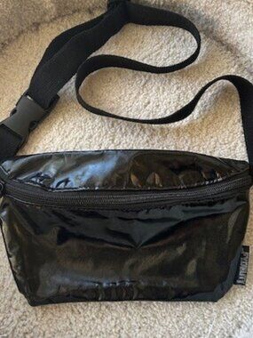 FYDELITY Black Vinyl Bum Bag NWOT